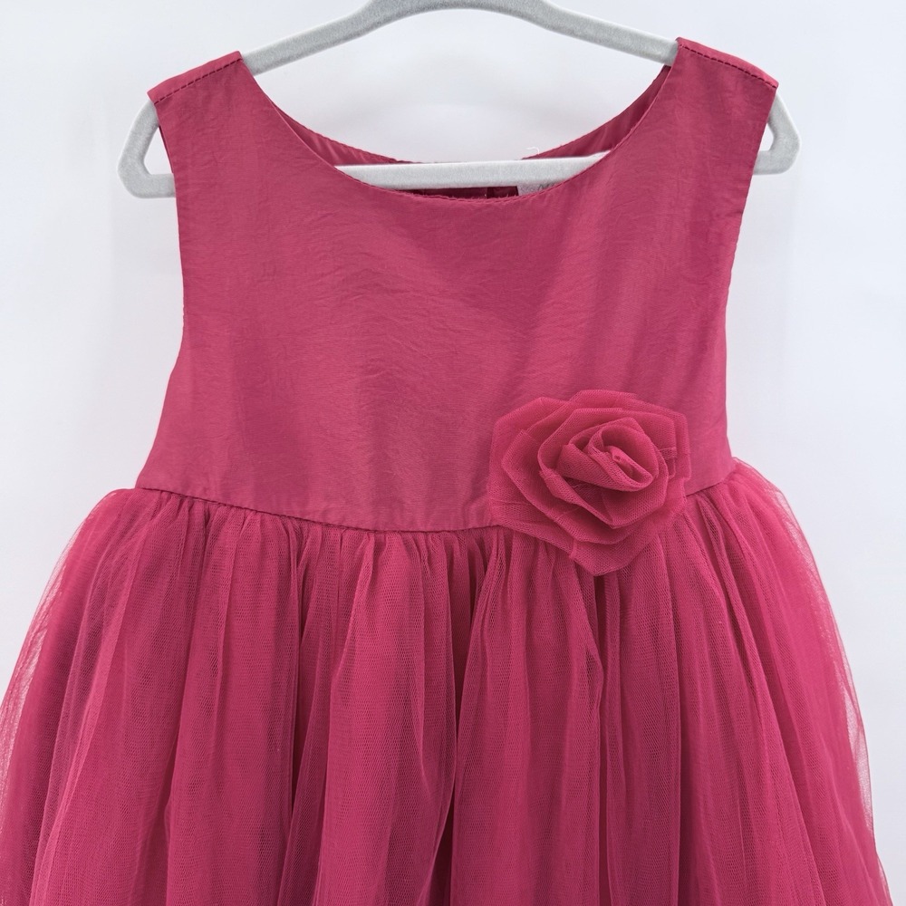 Girls Holiday Party Dress Red Tulle Satin Heirlooms Polly Flinders Girls 5T Xmas - Picture 5 of 12